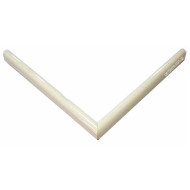 Κορνίζα ξύλινη 1,5 εκ. πομπέ λευκή γυαλιστερή 310-61