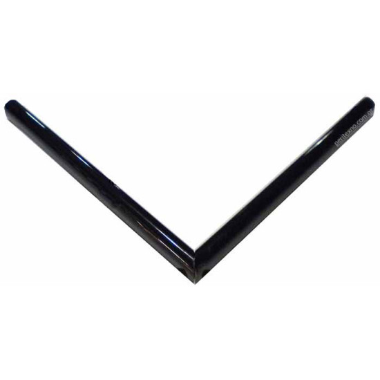 Κορνίζα ξύλινη 1,5 εκ. πομπέ μαύρη γυαλιστερή 310-62