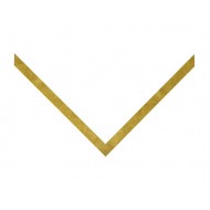 Κορνίζα ξύλινη 1,5 εκ. με βάθος 2,5 εκ. φύλλο χρυσού 135-202-081