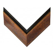 Κορνίζα ξύλινη 10 εκ. αντικέ καφέ μαύρο 121-003-091