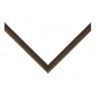 Κορνίζα ξύλινη 1,8 εκ. καφέ χρυσό αντικέ ανάγλυφη 215-628-004