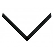 Κορνίζα ξύλινη 1,7 εκ. λοξό κουτί γυαλιστερό μαύρο 040-930-045