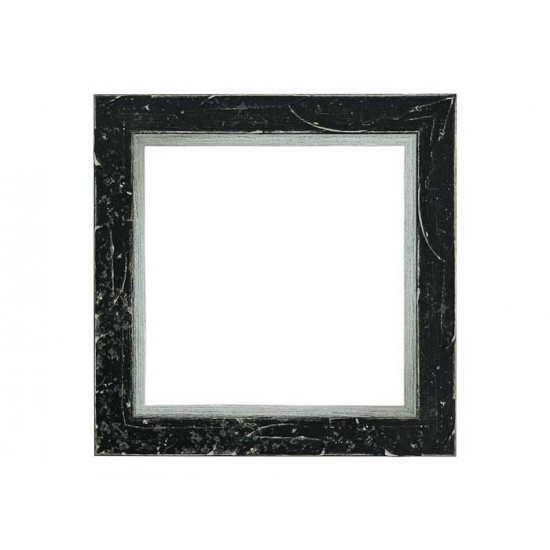 Κορνίζα ξύλινη 3,4 εκ. κουτί μαύρο ασημί 036-705-004