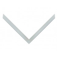 Κορνίζα ξύλινη 1,7 εκ. λοξό κουτί ασημί 040-930-028