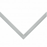 Κορνίζα ξύλινη 1,5 εκ. λοξό κουτί ασημί 040-530-028