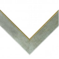 Κορνίζα ξύλινη 5 εκ. ασημί χρυσό φιλέτο 150-000-004