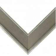 Κορνίζα ξύλινη 6,8 εκ. γκρι ασημί 137-000-002