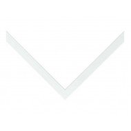 Κορνίζα ξύλινη 2 εκ. με βάθος 4 εκ. λευκή ματ 135-830-009