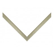 Κορνίζα ξύλινη 2 εκ. με βάθος 4 εκ. φύλλο ασημί 135-840-096