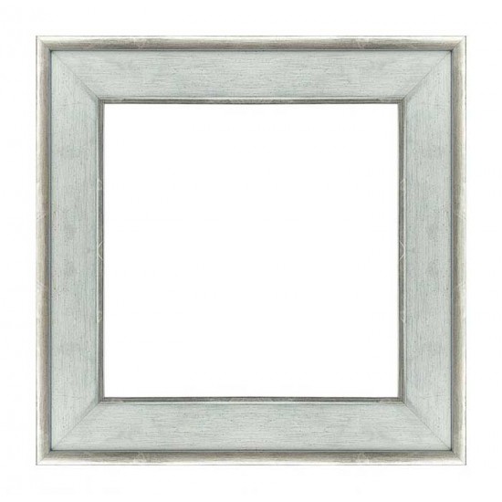 Κορνίζα ξύλινη 6,8 εκ. λευκή ασημί 137-000-003