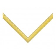 Κορνίζα ξύλινη 2,5 εκ. κίτρινη αντικέ 433-694-002