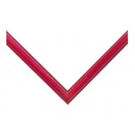 Κορνίζα ξύλινη 2,5 εκ. κόκκινη αντικέ 433-046-002