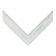 Κορνίζα ξύλινη 4,9 εκ. λευκή γκρι υπόστρωμα 245-530-348