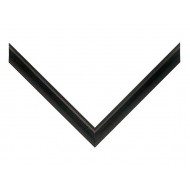 Κορνίζα ξύλινη 2,5 εκ. μαύρη αντικέ 433-050-002