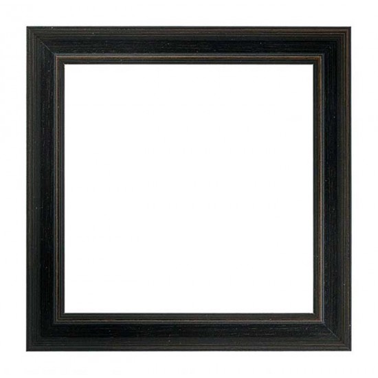 Κορνίζα ξύλινη 2,5 εκ. μαύρη αντικέ 433-050-002