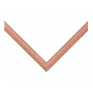 Κορνίζα ξύλινη 2,5 εκ. πορτοκαλί αντικέ 433-697-002