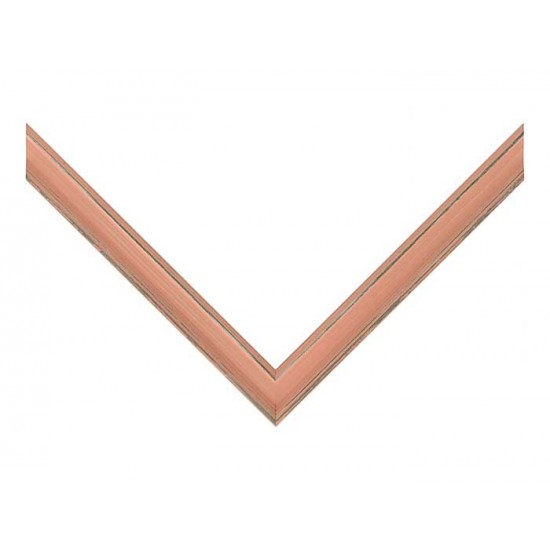 Κορνίζα ξύλινη 2,5 εκ. πορτοκαλί αντικέ 433-697-002