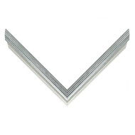 Κορνίζα ξύλινη 3,5 εκ. κλασσική ασημί 185-000-002