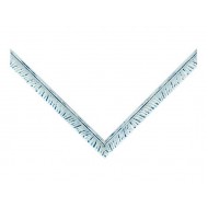 Κορνίζα ξύλινη 1,8 εκ. λευκή μπλε ρίγες 215-316-004