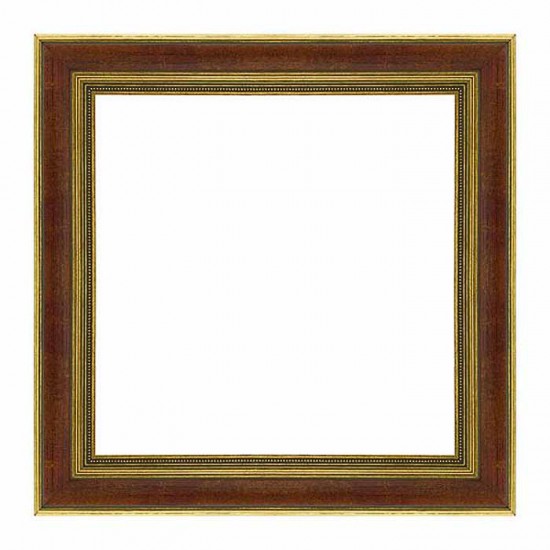 Κορνίζα ξύλινη 5,5 εκ. αντικέ χρυσή κόκκινη λεπτό σκάλισμα 305-202-140