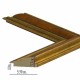 Κορνίζα ξύλινη 5,5 εκ. αντικέ χρυσή καρυδί λεπτό σκάλισμα 305-202-000