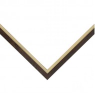 Κορνίζα ξύλινη 2 εκ. καφέ κρεμ 310-215-004