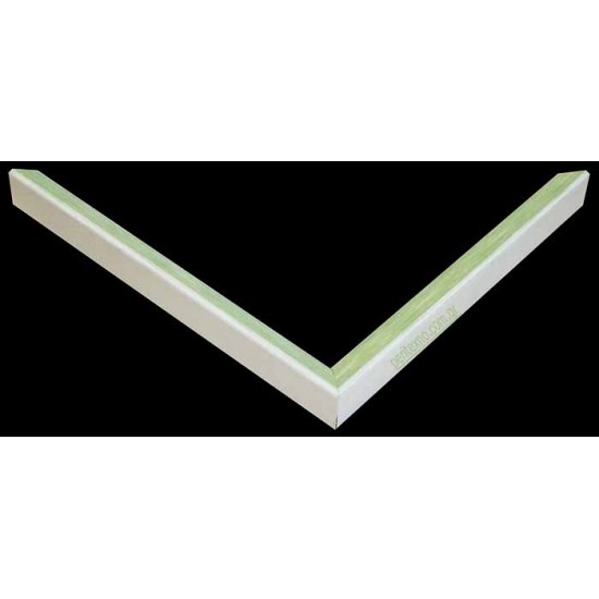Κορνίζα ξύλινη 1,6 εκ.πράσινο λευκό 751-260-000