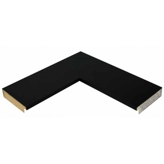 Κορνίζα ξύλινη 6,8 εκ. μαύρη πλακέ 128-830-167