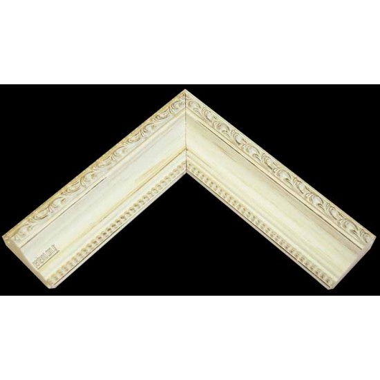 Κορνίζα ξύλινη 5,3 εκ. λευκή σκαλιστή 543-000-023