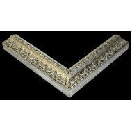 Κορνίζα ξύλινη 3,5 εκ. σκαλιστή ασημί 382-725-004