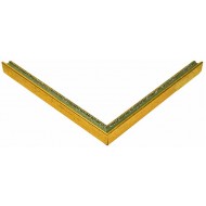 Κορνίζα ξύλινη 1,7 εκ.σκαλιστή χρυσή 285-202-130