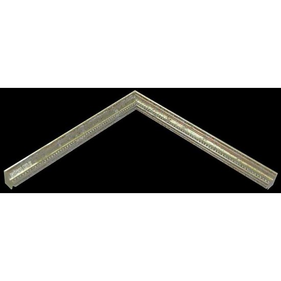 Κορνίζα ξύλινη 1,7 εκ.σκαλιστή ασημί 285-302-000