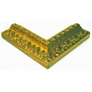 Κορνίζα ξύλινη 6,8 εκ. σκαλιστή χρυσή 384-718-004