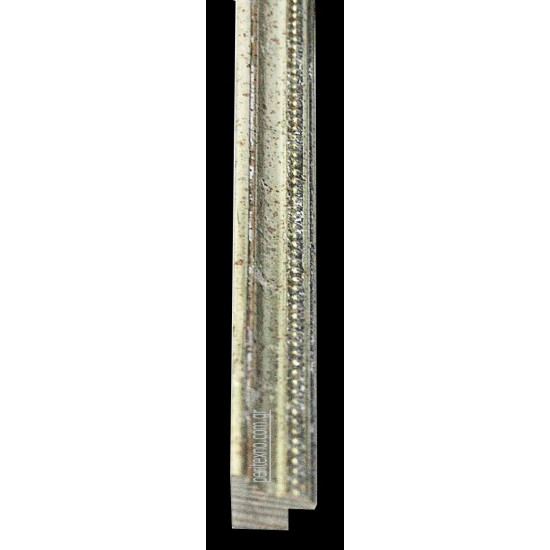 Κορνίζα ξύλινη 1,7 εκ.σκαλιστή ασημί 285-302-000
