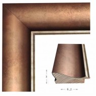 Κορνίζα ξύλινη 6,2 εκ. κλασσική στο χρώμα του χαλκού 003-88