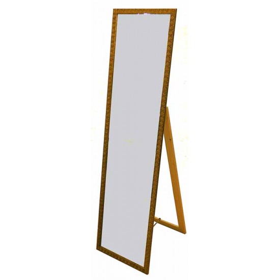 Καθρέπτης δαπέδου 151*39*47 εκ. σκαλιστή ξύλινη χρυσή κορνίζα 09-85