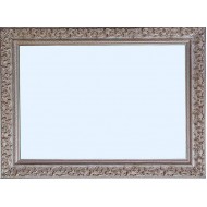 Καθρέπτης 60*80 εκ. ξύλινη κορνίζα σκαλιστή ασημόχρυση 80-16-1