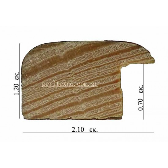 Κορνίζα ξύλινη 2,1 εκ. ασημί 22-6