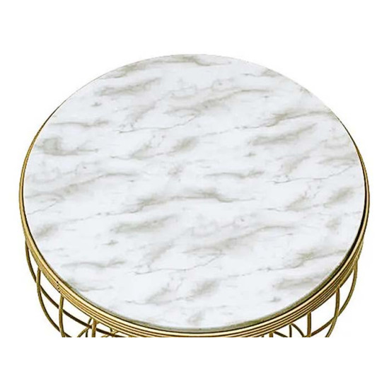 Τραπεζάκι βοηθητικό 35*59 εκ. μεταλλικό χρυσό 73-02020