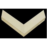 Κορνίζα ξύλινη 4,8 εκ. λοξή πλακέ ρουστίκ εκρού 922-41