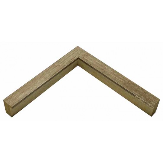 Κορνίζα ξύλινη 2,1 εκ. κουτί ρουστίκ μπεζ 546-43