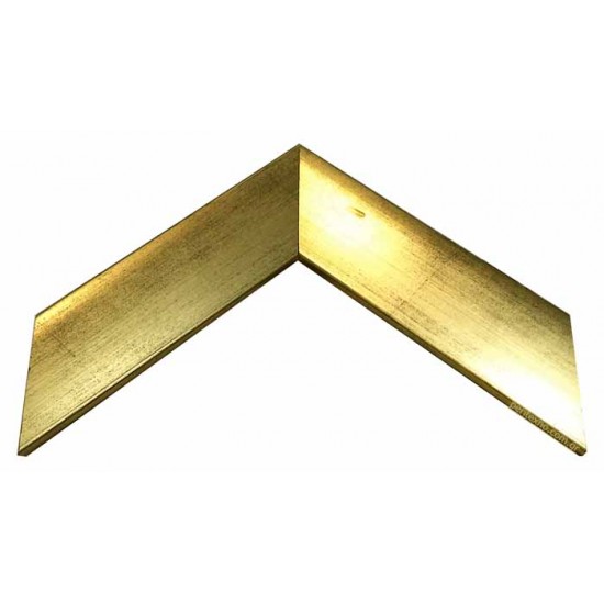 Κορνίζα ξύλινη 4,8 εκ. λοξή πλακέ χρυσή 922-11