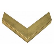 Κορνίζα ξύλινη 4,8 εκ. λοξή πλακέ χρυσή 922-11