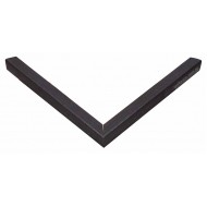 Κορνίζα ξύλινη 1,8 εκ. λοξή στενή πλακέ ανθρακί 923-42