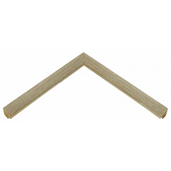 Κορνίζα ξύλινη 1,8 εκ. λοξή στενή πλακέ ρουστίκ μπεζ 923-43