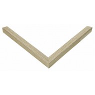 Κορνίζα ξύλινη 1,8 εκ. λοξή στενή πλακέ ρουστίκ μπεζ 923-43