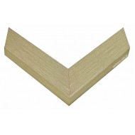 Κορνίζα ξύλινη 4,8 εκ. λοξή πλακέ ρουστίκ  μπεζ 922-43