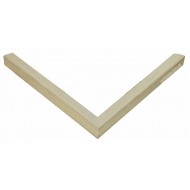 Κορνίζα ξύλινη 1,8 εκ. λοξή στενή πλακέ ρουστίκ εκρού 923-41