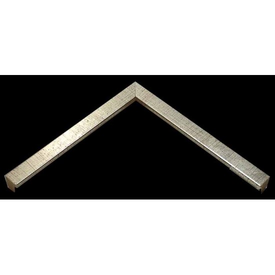 Κορνίζα ξύλινη 1,7 εκ. ασημί πλακέ 243-22