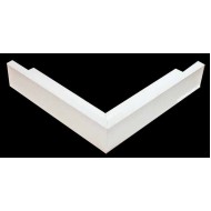 Κορνίζα ξύλινη 1,2 εκ. λευκή σκοτία 300-71